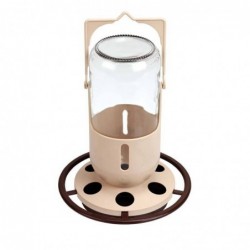 Comedero-Bebedero Botella de Cristal