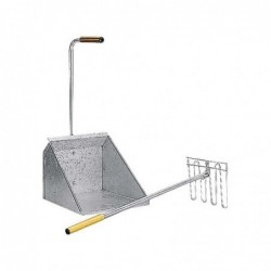 Recogedor en Chapa de Estiercol con Rastrillo