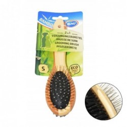 Duvo-Bamboo-Cepillo-Doble-Perros-salud-maxmascota
