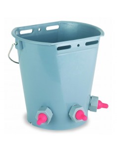 Cubo Con Tetinas Para Corderos