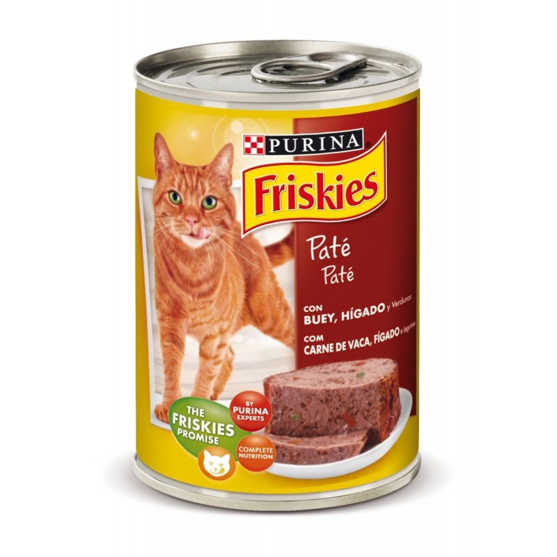 Purina-Friskies-Paté-lata-Buey-Hígado-verduras-400g-gatos-adulto-murcia